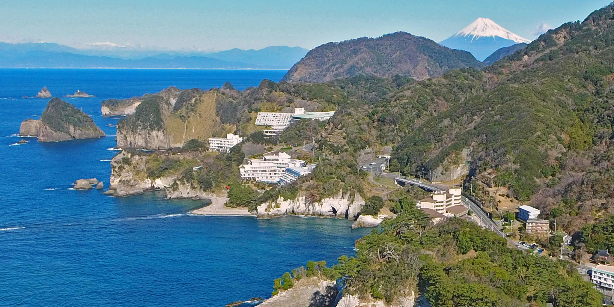 Nishi-Izu coastline and Mt. Fuji