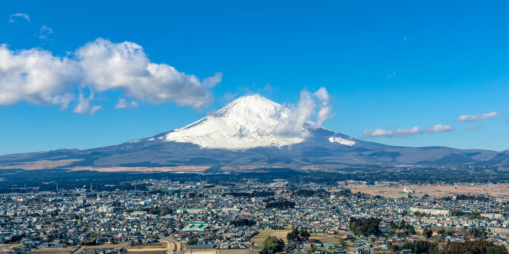 Mt. Fuji and the town of Gotemba