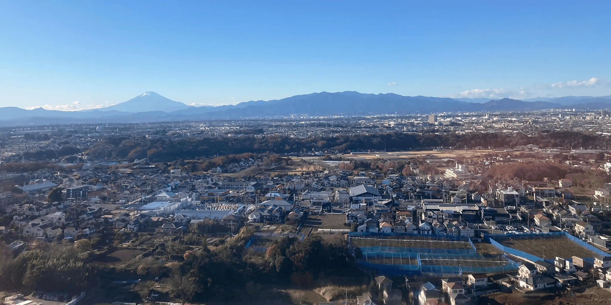 富士山全景航拍视角