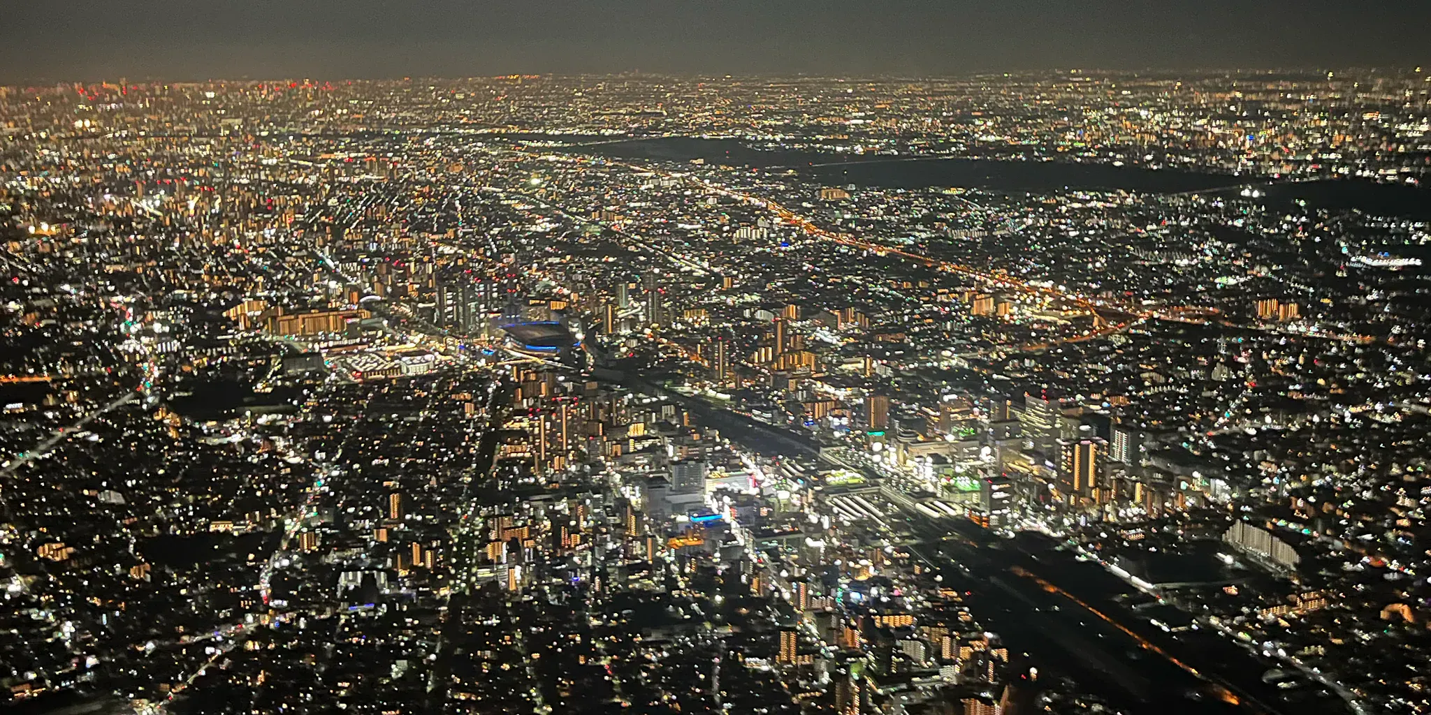 上空からの夜景