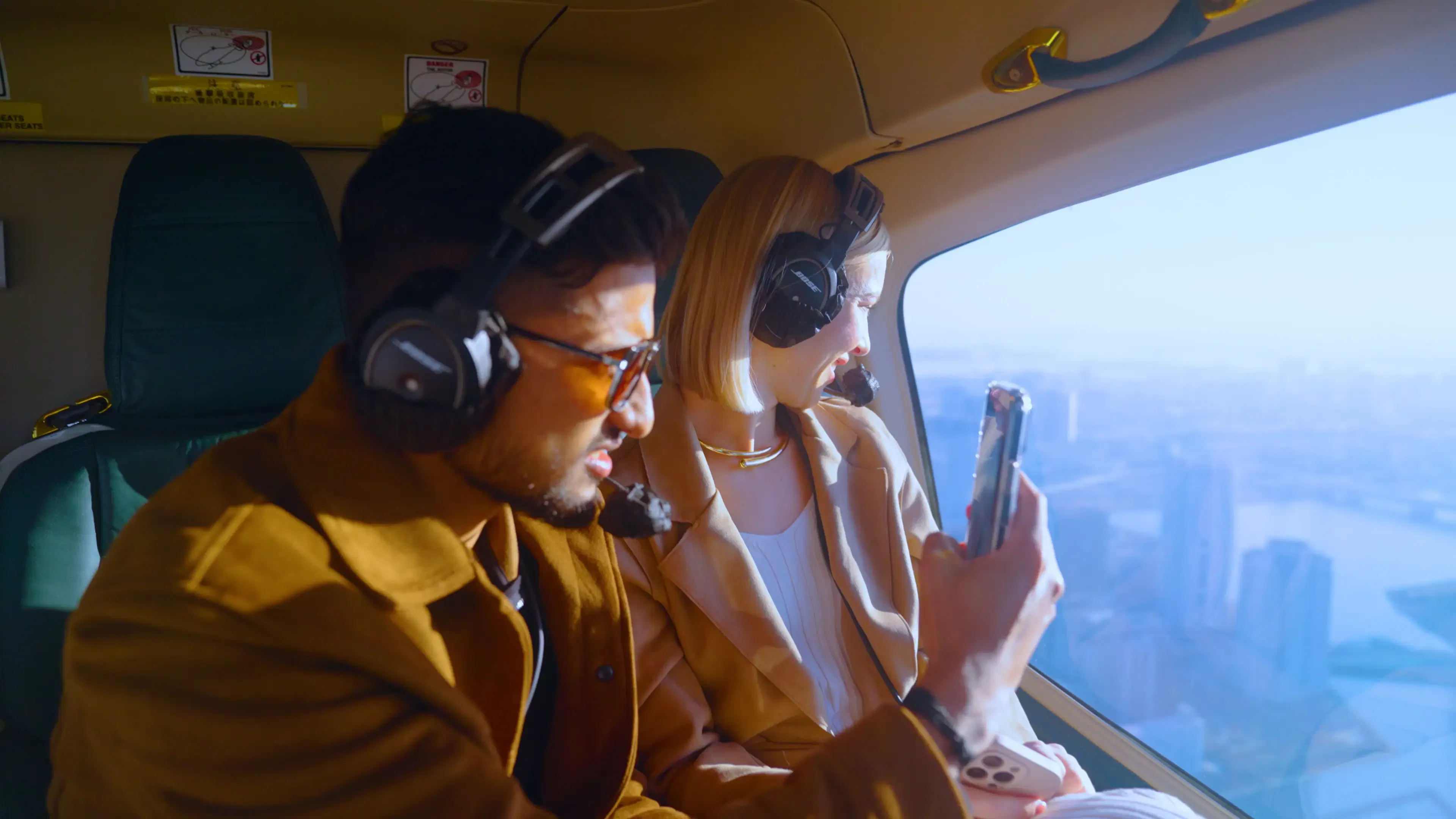 In-Flight Cabin Scene