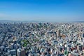 セスナで上空から見た大阪城