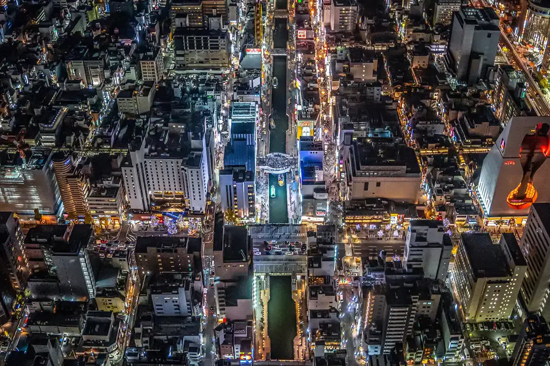 Osaka Night Helicopter Cruising | AIROS Skyview