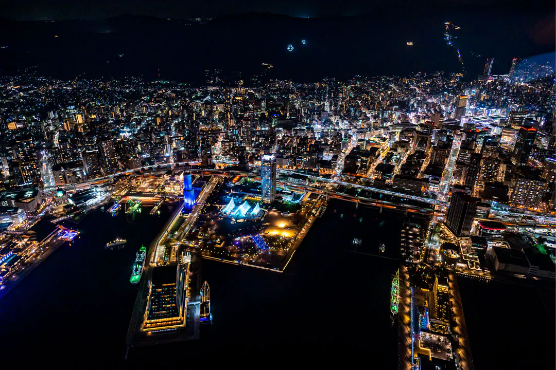 Osaka Night Helicopter Cruising | AIROS Skyview