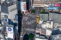 ヘリコプターで東京上空をフライトして見える渋谷